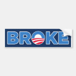 BROKE BUMPER STICKERS