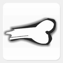Broken Bone Round Sticker