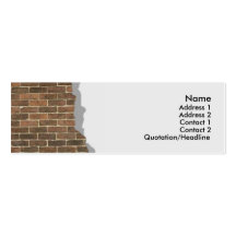 Broken Brick Wall Profile Card Business Card Templates