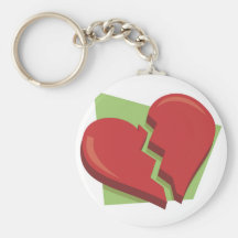 Broken Heart Valentine Keychain