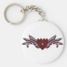 Broken Hearts Broken Wings Transparent Keychain