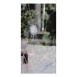 Broken show-window picture card