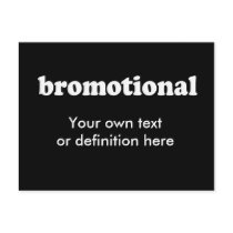 BROMOTIONAL white
