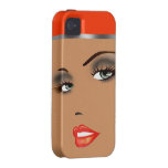 Bronze Beauty Pinup 5 Femme Fatale Diva Case For The iPhone 4