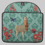 Bronze Boho Llama Jaded Damask Macbook Sleeve macbook sleeves