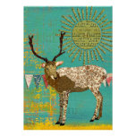 Bronze Buck Baby Shower Teal Sunshine Invitation
