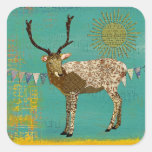 Bronze Buck Sunshine Teal Sticker