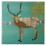 Bronze Buck Sunshine Teal  Tile tiles