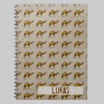 Bronze Camels Pattern Personalised Notebook notebooks