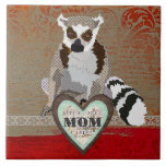 Bronze King Julian Heart Mum  Tile
