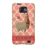 Bronze Llama Floral Damask Case Galaxy SII Covers