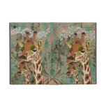 Bronze Rosa Giraffes Damask  iPad Case
