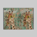 Bronze Rosa Giraffes Damask  iPad Case powis icase