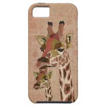 Bronze Rosa  Giraffes  Floral  iPhone Case casemate cases