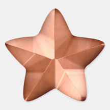 Bronze Star Sticker