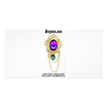 BROOCH PHOTO GREETING CARD