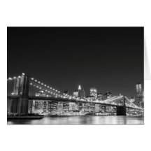 Brooklyn Bridge and Manhattan Skyline Cards