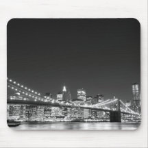 Brooklyn Bridge and Manhattan Skyline Mousepads