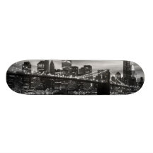 Brooklyn Bridge and Manhattan Skyline, NYC Skate Decks