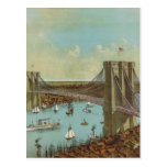 Brooklyn Bridge Colour Postcard