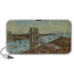 Brooklyn Bridge Colour Postcard iPhone Speakers