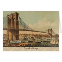 Brooklyn Bridge Greeting Cards