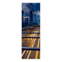 Brooklyn Bridge Lights at Night Business Card Template