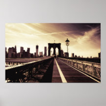 Brooklyn Bridge - New York City Poster
