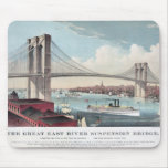 Brooklyn Bridge painting Mousepad