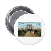 Brooklyn Bridge Promenade, New York City Button
