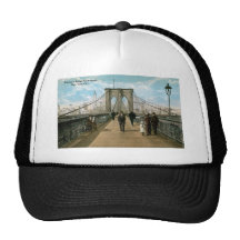 Brooklyn Bridge Promenade, New York City Mesh Hat