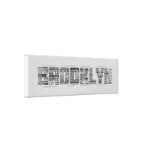 Brooklyn NY Typography Design Gallery Wrapped Canvas