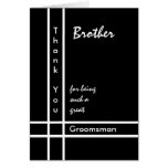 BROTHER - Groomsman Wedding Thank You Cards