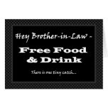 Brother-in-Law Funny Groomsman Invitation Greeting Card