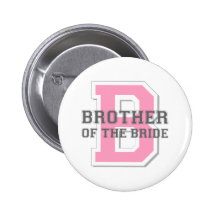 Brother of the Bride Cheer Pins