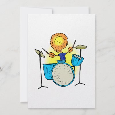 Alien Playing Drums