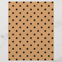 Brown and Black Polka Dot Pattern. Flyer