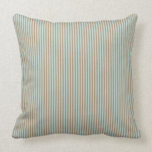 Brown and Blue Stripe American MOJO Pillow