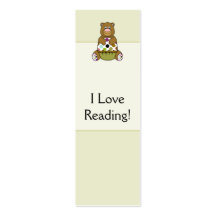 Brown And Green Polkadot Bear Business Cards