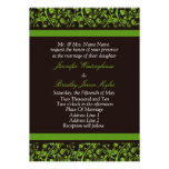 Brown And Green Wedding Invitations invitations