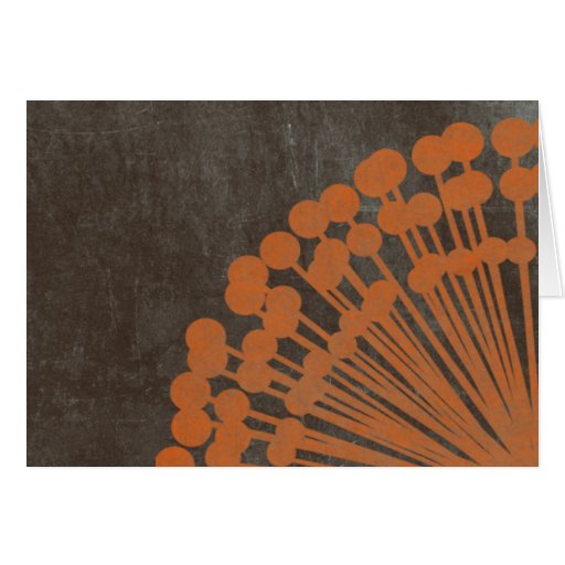 Brown and Orange Distressed Card