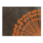 Brown and Orange Distressed Post Card