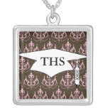 brown and pink chandelier french damask  grad jewelry