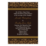 Brown And Tan Wedding Invitations invitations