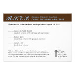 Brown blue business gala event corporate RSVP Personalised Invitation