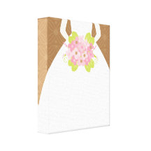 Brown Bride Stretched Canvas Print