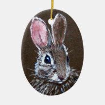 Brown Bunny Rabbit Ornament
