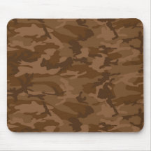 Brown Camo Mousepads
