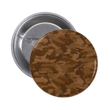 Brown Camo Pinback Buttons