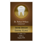 brown Dental businesscards with appointment card Business Card